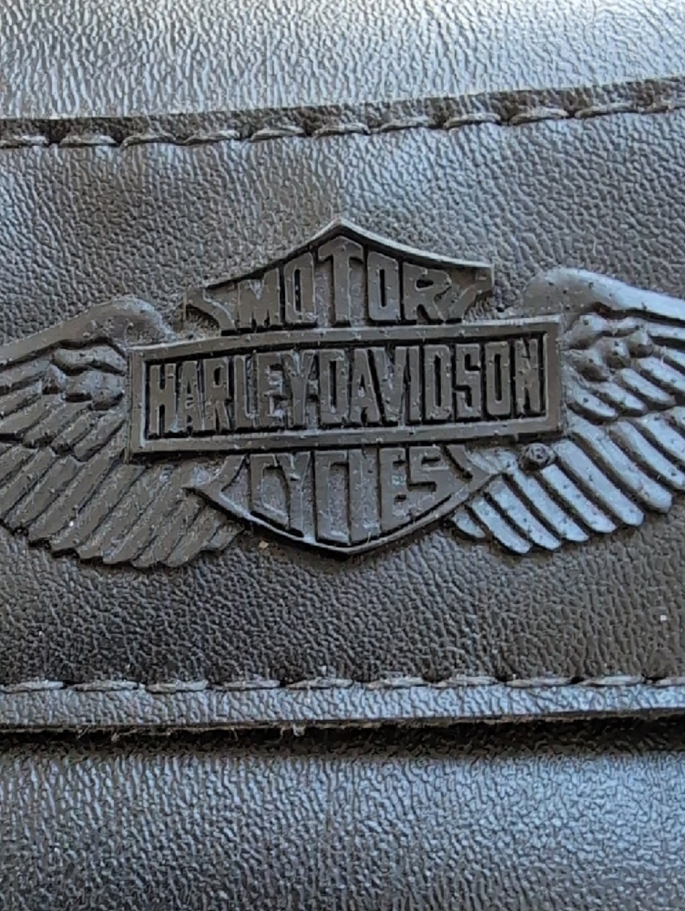 Harley-Davidson Black Motorcycle Handlebar Fork Bag with Buckle Straps - Picture 5 of 16